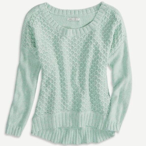 American Eagle Outfitters Sweaters - American Eagle Mint Crewneck Knit Sweater New Condition XS